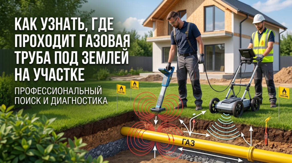 Как узнать, где проходит газовая труба под землей на участке