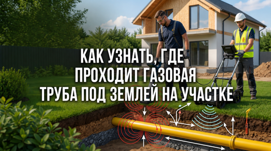 Как узнать, где проходит газовая труба под землей на участке