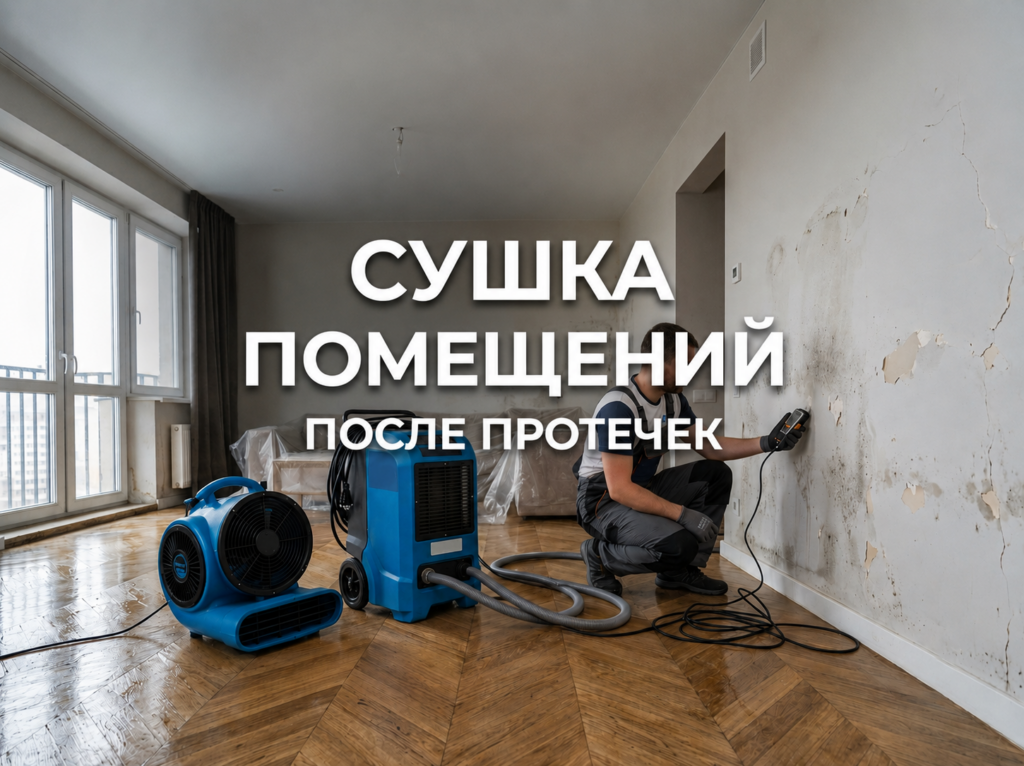 Сушка помещений после протечек
