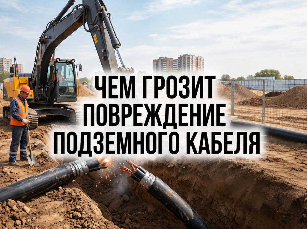 Чем грозит повреждение подземного кабеля при земляных работах и как избежать штрафов