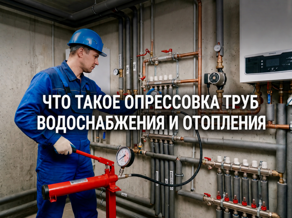 Что такое опрессовка труб водоснабжения и отопления