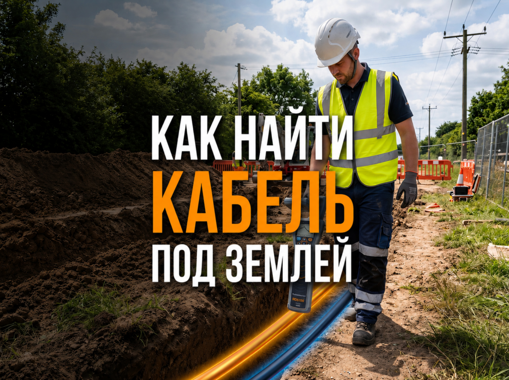 Как найти кабель под землей под напряжением и без него