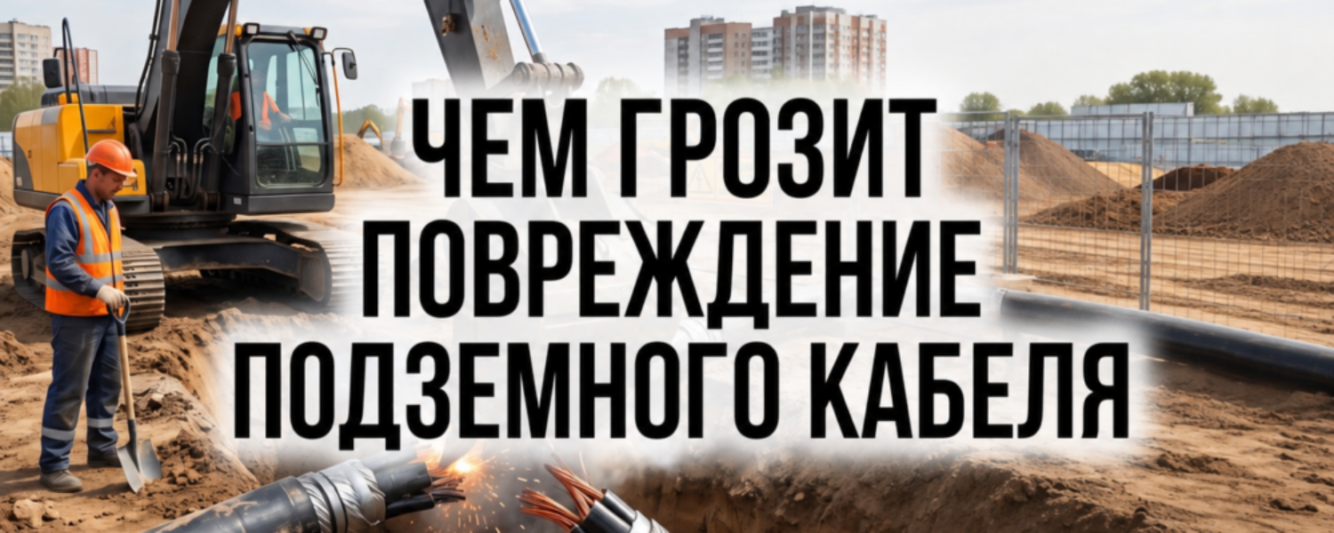 Чем грозит повреждение подземного кабеля при земляных работах и как избежать штрафов