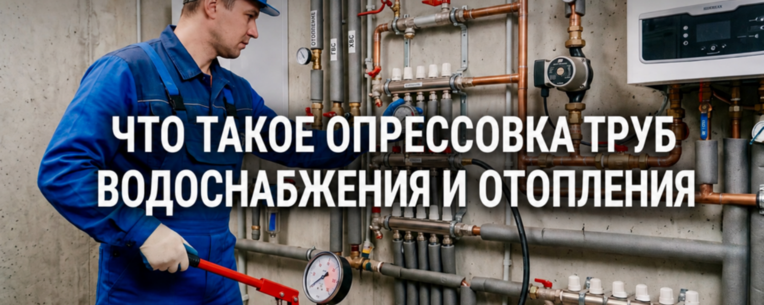 Что такое опрессовка труб водоснабжения и отопления