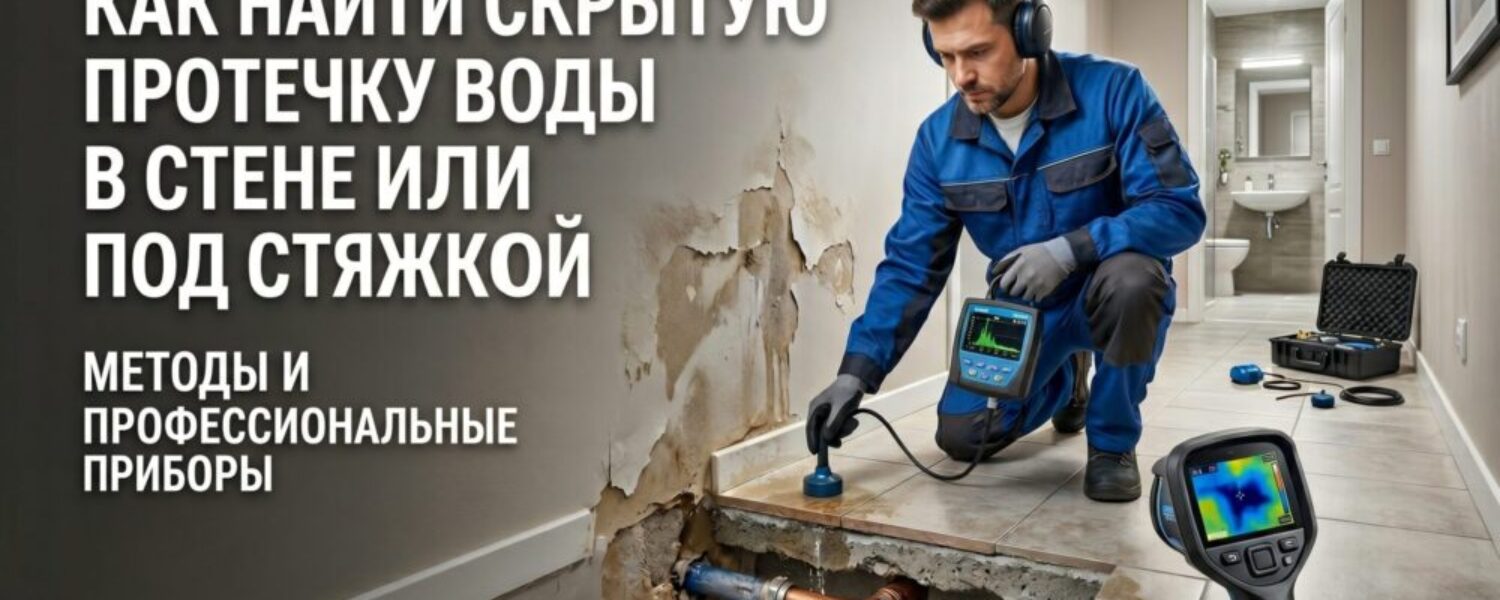 Как найти скрытую протечку воды в стене