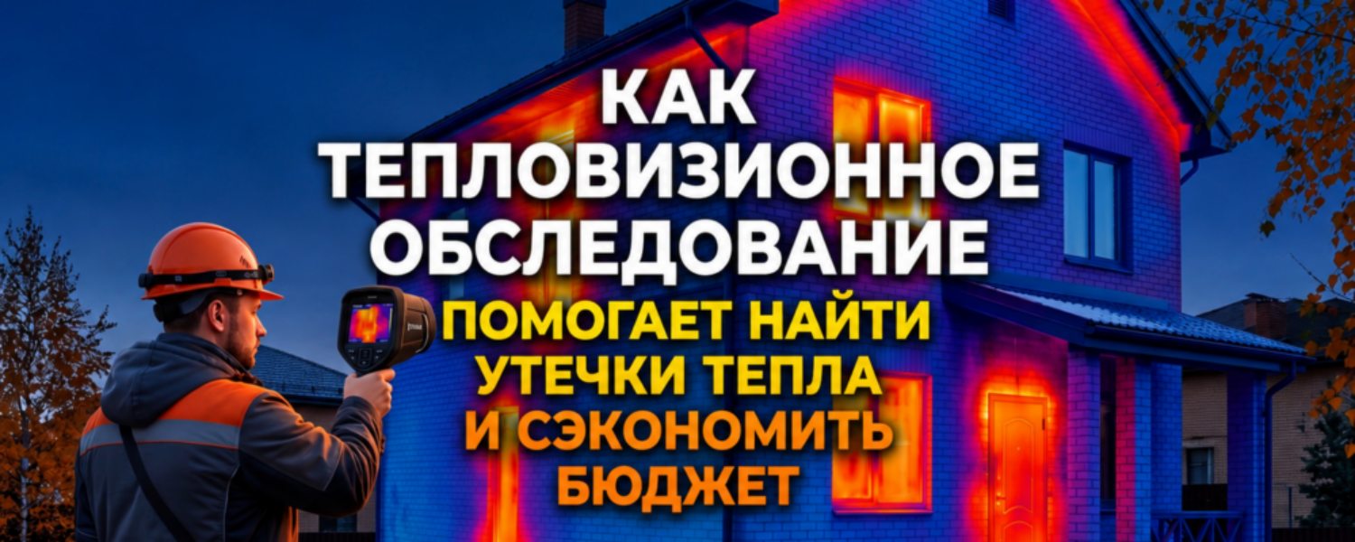 Как тепловизионное обследование помогает найти утечки тепла и сэкономить бюджет