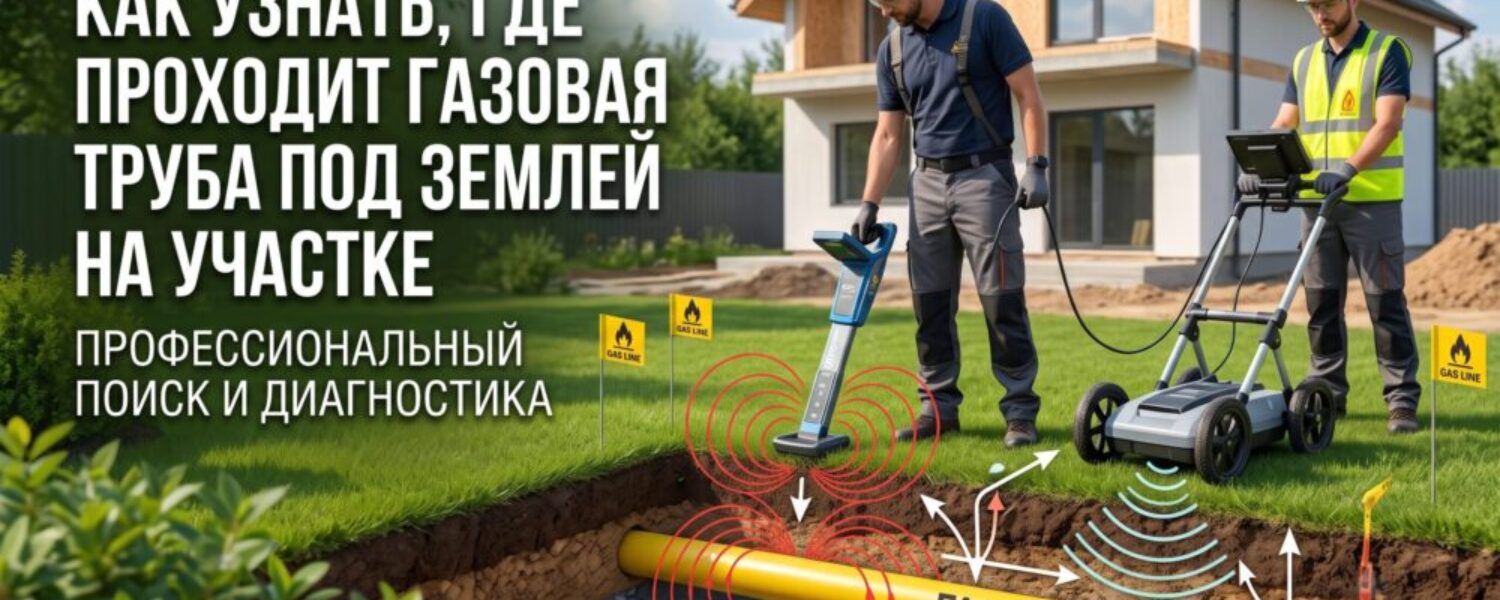 Как узнать, где проходит газовая труба под землей на участке