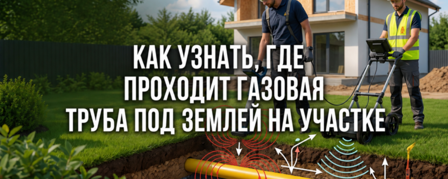 Как узнать, где проходит газовая труба под землей на участке