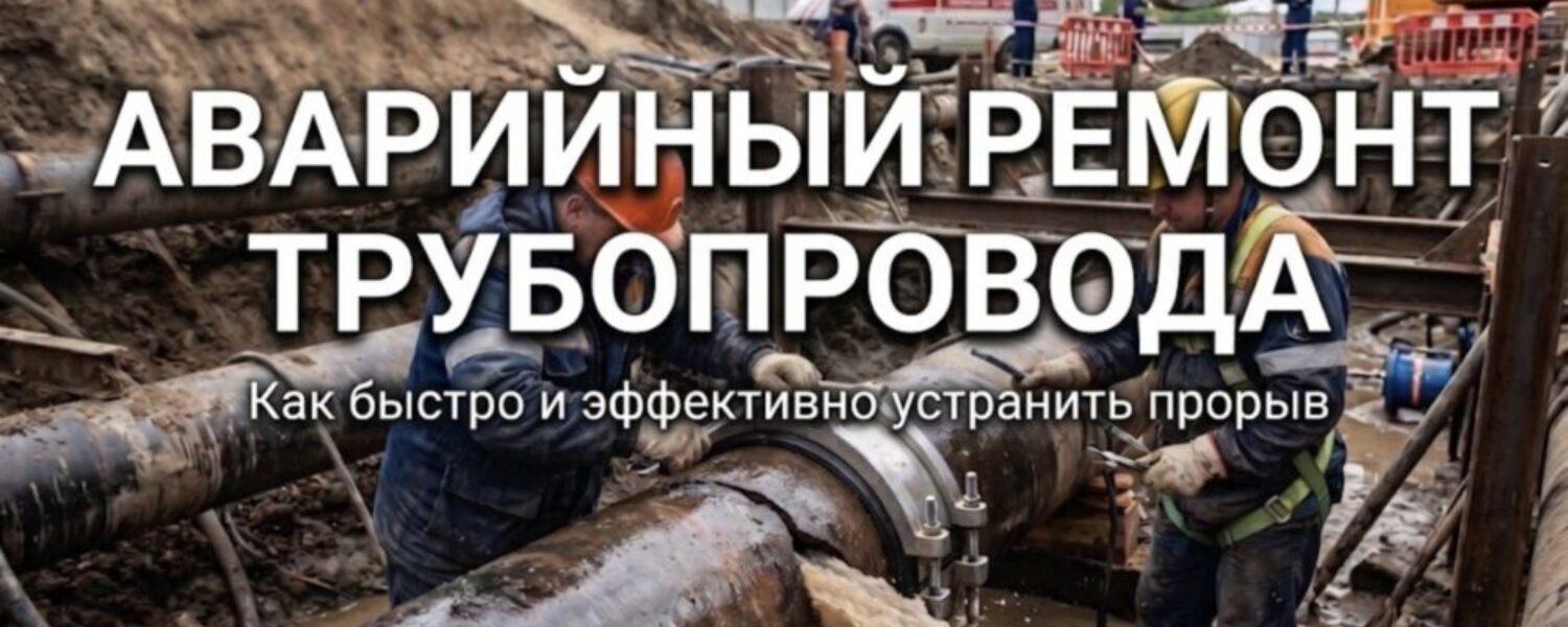 Аварийный ремонт трубопровода: как устранить прорыв